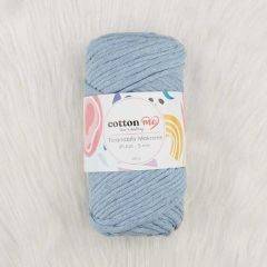 Cotton Me Taranabilir Makrome İpi 45 Kat 5 mm Bebe Mavi(5 mm)