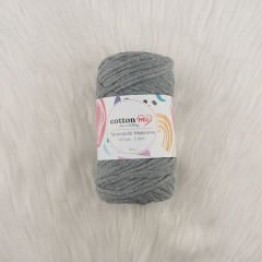 Cotton Me Taranabilir Makrome İpi 45 Kat 5 mm Koyu Gri(5 mm)