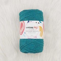 Cotton Me Taranabilir Makrome İpi 45 Kat 5 mm Koyu Turkuaz