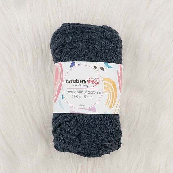Cotton Me Taranabilir Makrome İpi 45 Kat 5 mm Laci