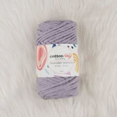 Cotton Me Taranabilir Makrome İpi 45 Kat 5 mm Lila(5 mm)