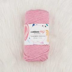 Cotton Me Taranabilir Makrome İpi 45 Kat 5 mm Pembe(5 mm)
