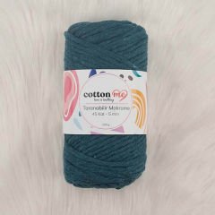 Cotton Me Taranabilir Makrome İpi 45 Kat 5 mm Petrol