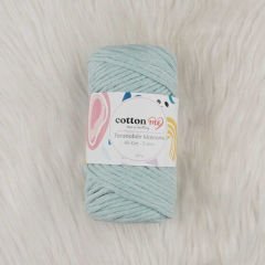 Cotton Me Taranabilir Makrome İpi 45 Kat 5 mm Su yeşil